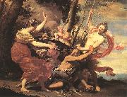 Simon Vouet Father Time Overcome by Love, Hope and Beauty oil painting artist